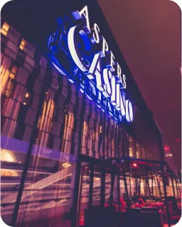  Aspers offers a unique combination of
                                    casinos with attached dining and
                                    entertainment options.